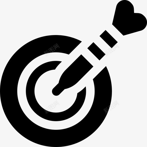 飞镖拱廊中心5填充图标svg_新图网 https://ixintu.com 填充 拱廊中心5 飞镖