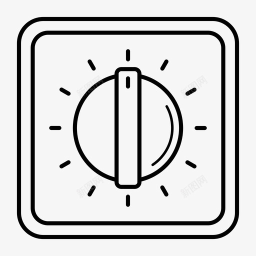 厨房定时器电器时钟图标svg_新图网 https://ixintu.com 厨师 厨房定时器 时钟 烹饪 电器