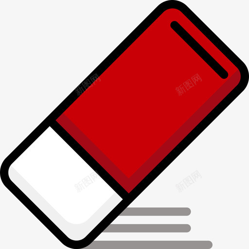 擦除信纸11线颜色图标svg_新图网 https://ixintu.com 信纸11 擦除 线颜色