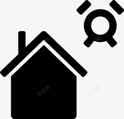 家闹钟楼图标svg_新图网 https://ixintu.com 家 房子 楼 满屋子的人 钟 闹钟