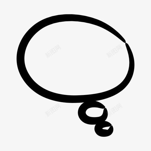 思维泡泡聊天对话图标svg_新图网 https://ixintu.com 对话 思维泡泡 手绘聊天 演讲 聊天 谈话