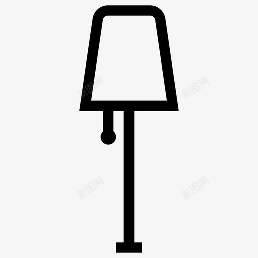 灯座家具家用图标svg_新图网 https://ixintu.com 家具 家用 灯座