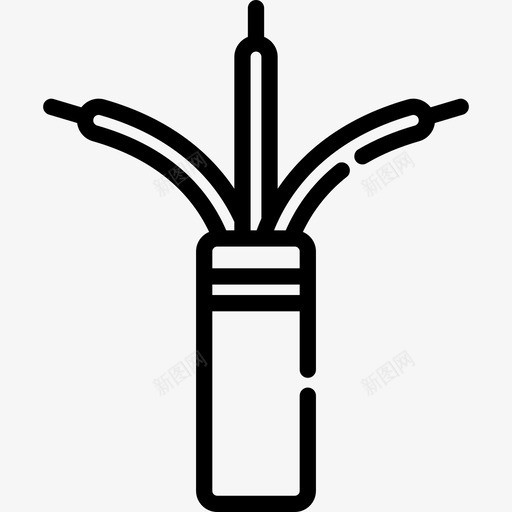 电线内务部7线性图标svg_新图网 https://ixintu.com 内务部7 电线 线性