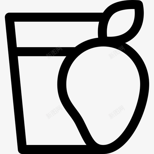 芒果夏季食品饮料3线性图标svg_新图网 https://ixintu.com 夏季食品饮料3 线性 芒果