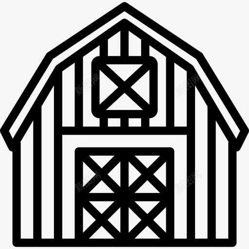 谷仓24号楼直线型图标svg_新图网 https://ixintu.com 24号楼 直线型 谷仓