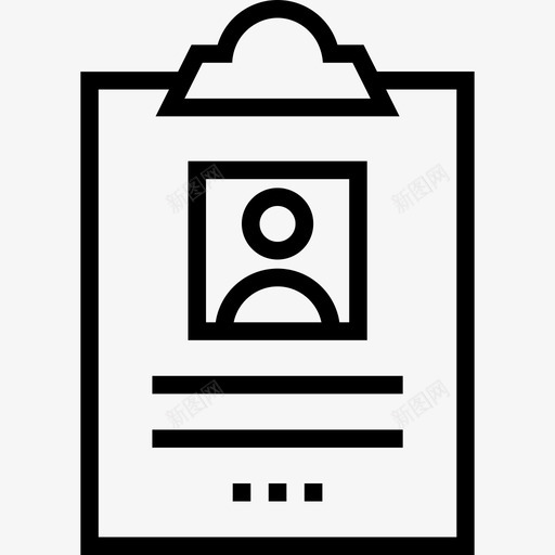 病史医疗卫生3直线型图标svg_新图网 https://ixintu.com 医疗卫生3 病史 直线型