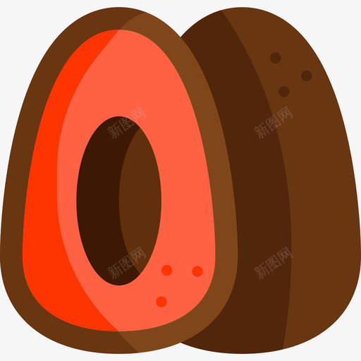 Avocado死亡日3Flat图标svg_新图网 https://ixintu.com Avocado Flat 死亡日3