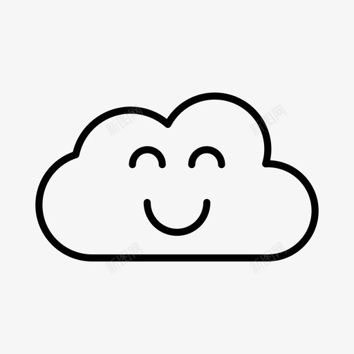 云生态绿色能源图标svg_新图网 https://ixintu.com 云 保护 可持续 生态 绿色能源