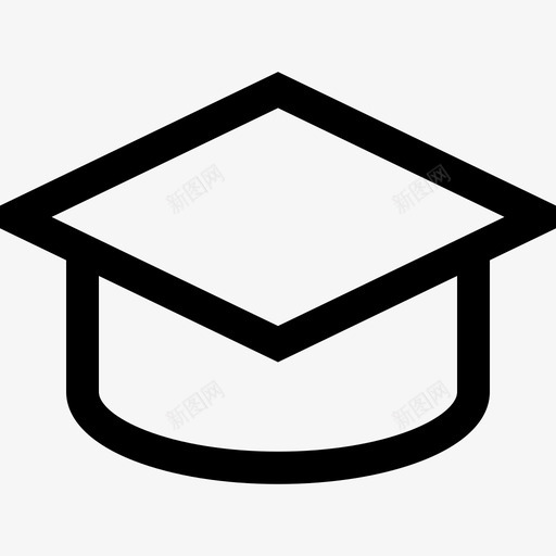 Mortarboard成功3直系图标svg_新图网 https://ixintu.com Mortarboard 成功3 直系