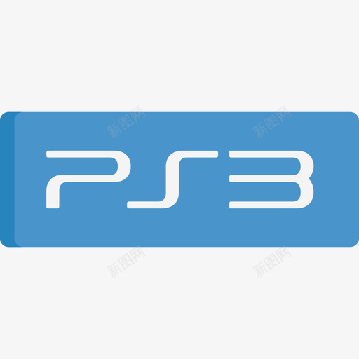 Ps3视频游戏徽标扁平图标svg_新图网 https://ixintu.com Ps3 扁平 视频游戏徽标