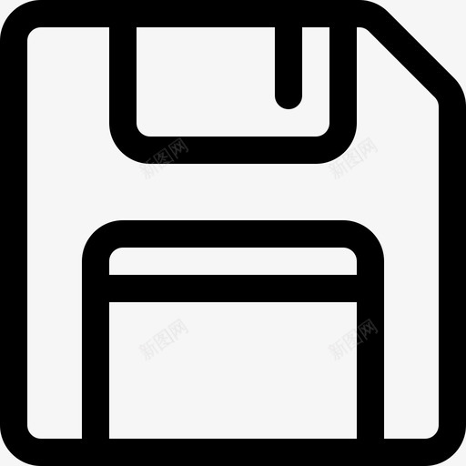 软盘网络基础线性图标svg_新图网 https://ixintu.com 线性 网络基础 软盘