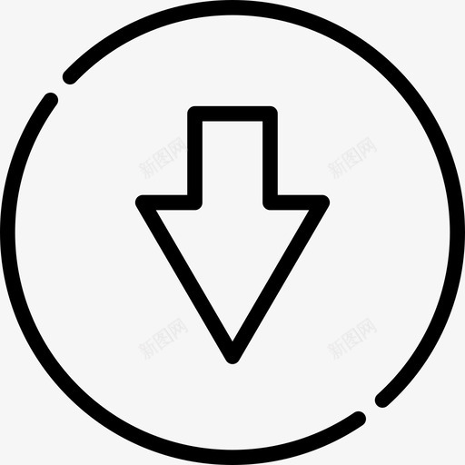 箭头电子和web元素集合4线性图标svg_新图网 https://ixintu.com 电子和web元素集合4 箭头 线性