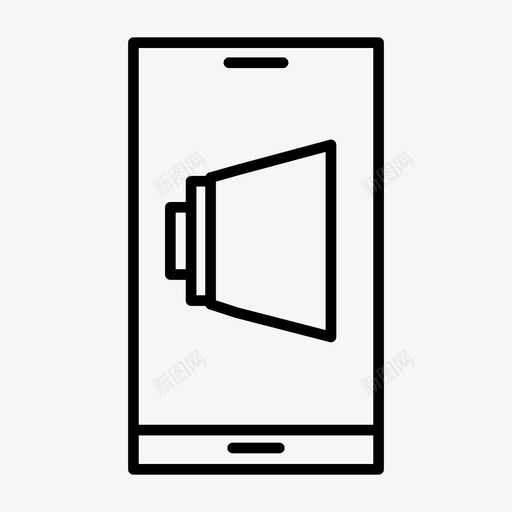 电话声音手机扩音器图标svg_新图网 https://ixintu.com 业务概要 手机 扩音器 扬声器电话 电话声音 音量