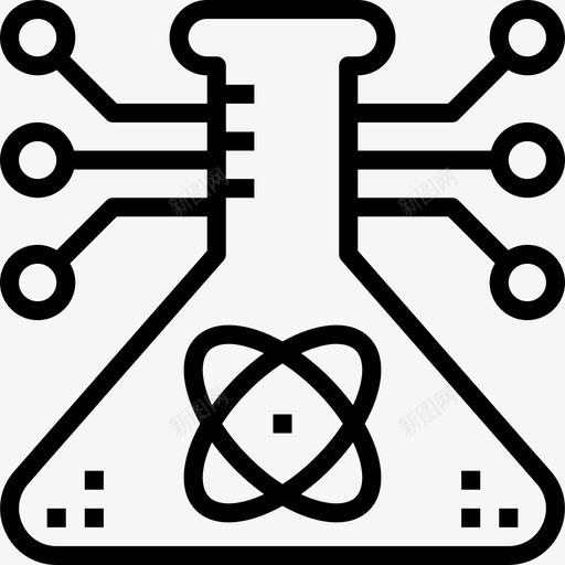 科学茎直线图标svg_新图网 https://ixintu.com 直线 科学 茎