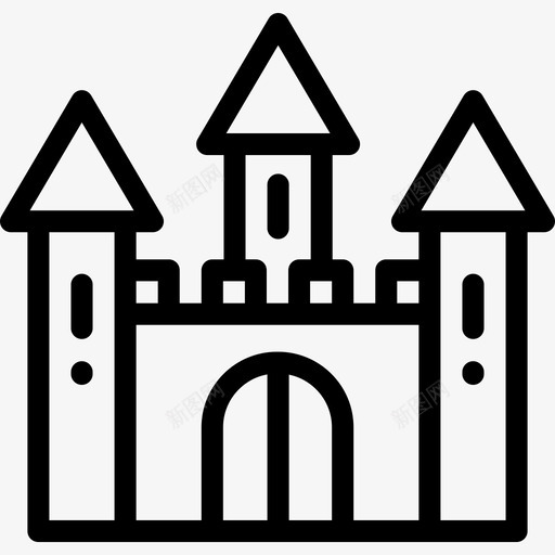 Castle幼儿园5直系图标svg_新图网 https://ixintu.com Castle 幼儿园5 直系