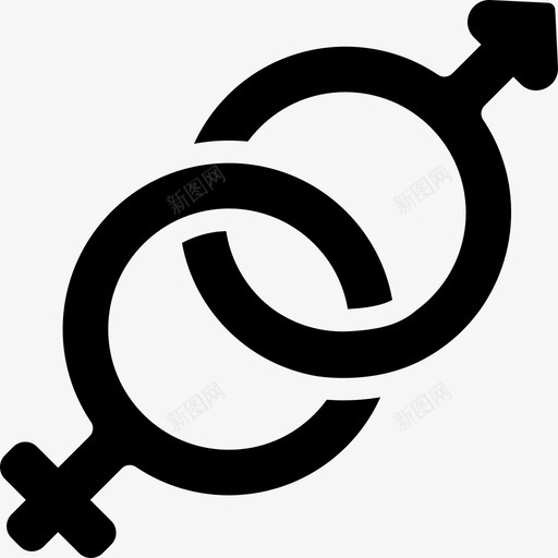 性别约会应用程序4已填充图标svg_新图网 https://ixintu.com 已填充 性别 约会应用程序4