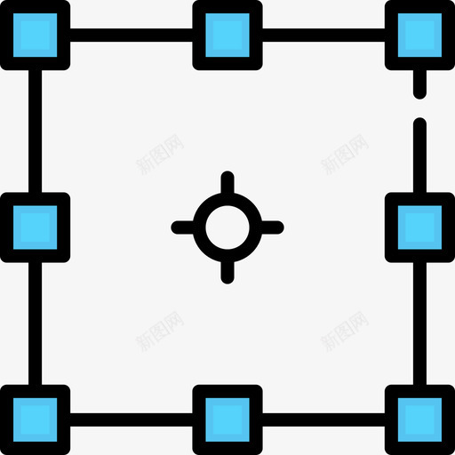 变换编辑工具8线性颜色图标svg_新图网 https://ixintu.com 变换 矢量编辑工具8 线性颜色