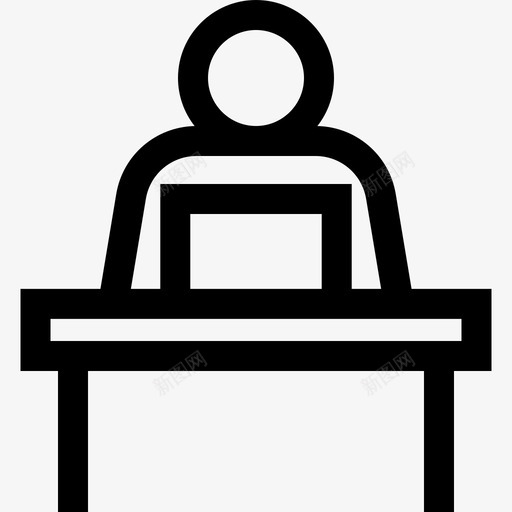 工作场所人力资源18直线型图标svg_新图网 https://ixintu.com 人力资源18 工作场所 直线型