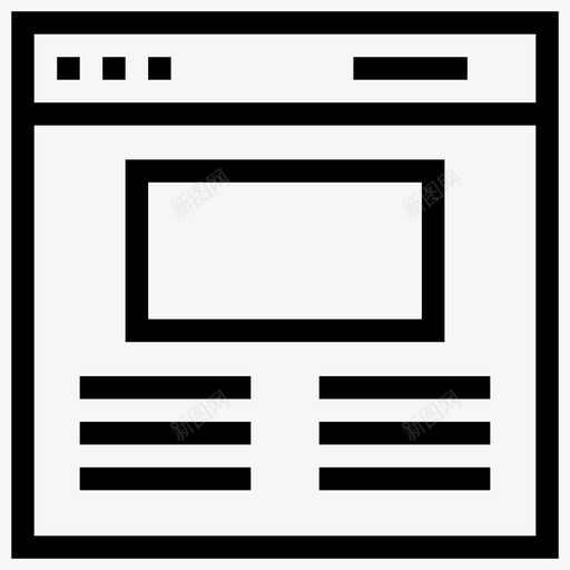 web浏览器界面页面图标svg_新图网 https://ixintu.com web浏览器 概念混合2 界面 网站 页面