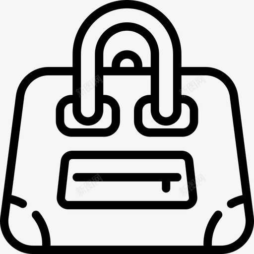 手提袋服装款式3直筒图标svg_新图网 https://ixintu.com 手提袋 服装款式3 直筒