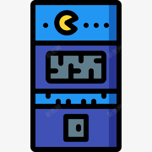 街机娱乐线性颜色图标svg_新图网 https://ixintu.com 娱乐 线性颜色 街机