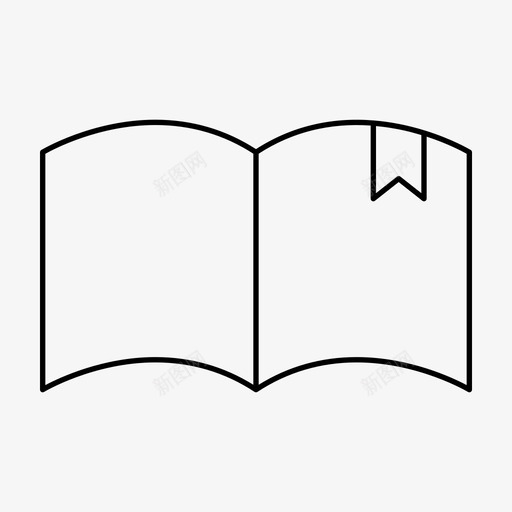 书籍学习课程图标svg_新图网 https://ixintu.com ios营销 书籍 学习 广告瘦图标 教科书 教程 课程