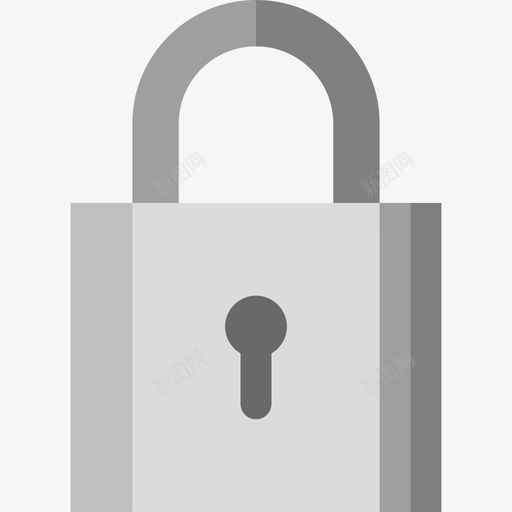 挂锁必需品7扁平图标svg_新图网 https://ixintu.com 必需品7 扁平 挂锁
