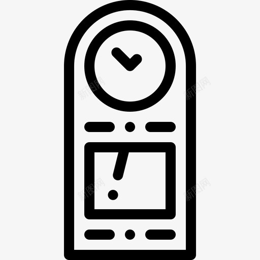 时钟豪华型14直线型图标svg_新图网 https://ixintu.com 时钟 直线型 豪华型14