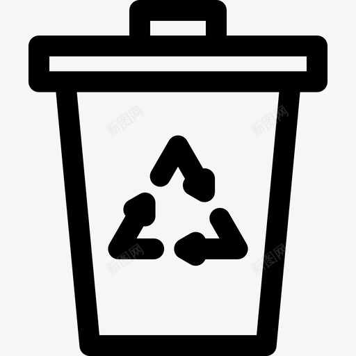 循环利用能源与环境2线性图标svg_新图网 https://ixintu.com 循环利用 线性 能源与环境2