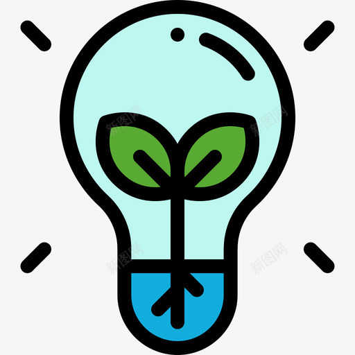 生态光生态44线性颜色图标svg_新图网 https://ixintu.com 生态44 生态光 线性颜色