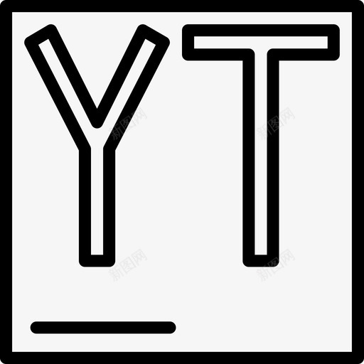 Yt发育22线性图标svg_新图网 https://ixintu.com Yt 发育22 线性