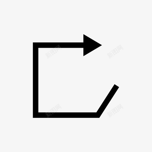箭头方向循环图标svg_新图网 https://ixintu.com 实心细箭头 循环 指针 撤消 方向 箭头