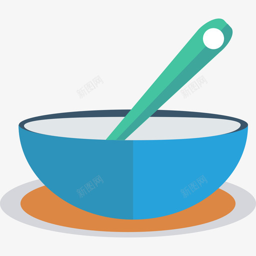 碗食品饮料3扁平图标svg_新图网 https://ixintu.com 扁平 碗 食品饮料3