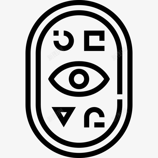 象形文字埃及符号2线性图标svg_新图网 https://ixintu.com 埃及符号2 线性 象形文字