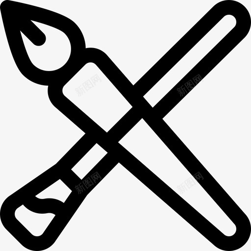 画笔返校29直线型图标svg_新图网 https://ixintu.com 画笔 直线型 返校29