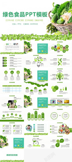 绿色绿色食品安全健康饮食工作计划汇报