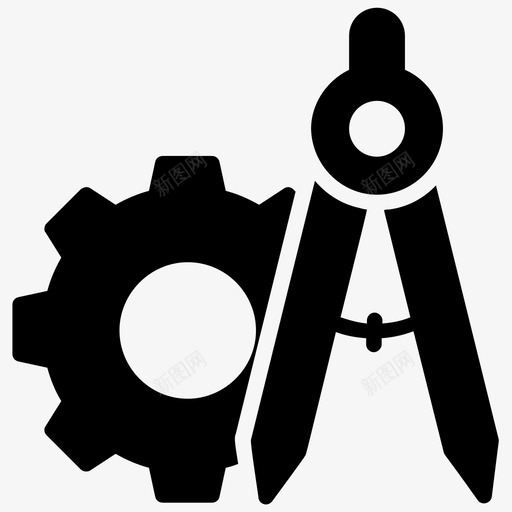 技术图纸建筑指南针图纸图标svg_新图网 https://ixintu.com 图形设计 建筑 技术图纸 指南针图纸 绘图 茎元素字形图标 设置