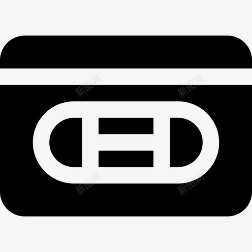 盒式磁带八十年代2已填充图标svg_新图网 https://ixintu.com 八十年代2 已填充 盒式磁带