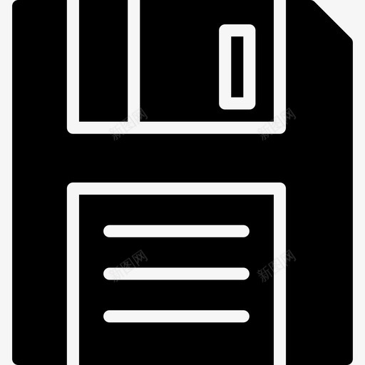 软盘tech6填充图标svg_新图网 https://ixintu.com tech6 填充 软盘