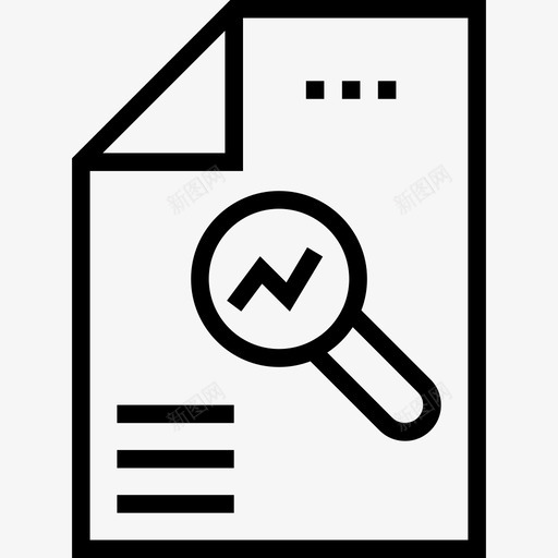 文件seo网页优化线性图标svg_新图网 https://ixintu.com seo网页优化 文件 线性