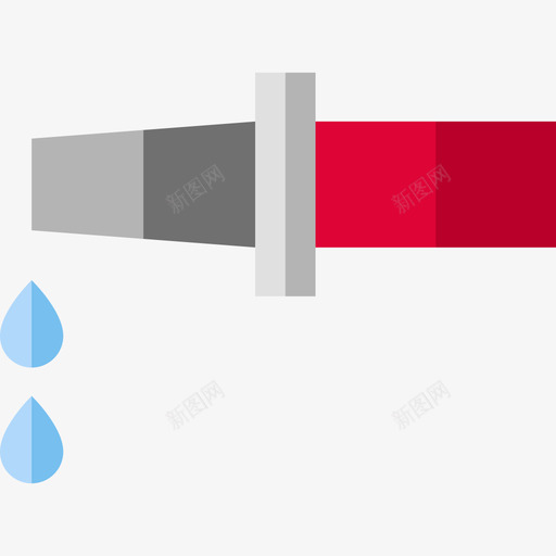 消防队9号扁平软管图标svg_新图网 https://ixintu.com 消防队9号扁平软管