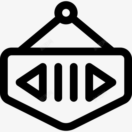 开放式购物中心6直线式图标svg_新图网 https://ixintu.com 开放式 直线式 购物中心6