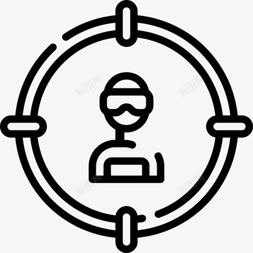 目标彩弹5直线图标svg_新图网 https://ixintu.com 彩弹5 目标 直线
