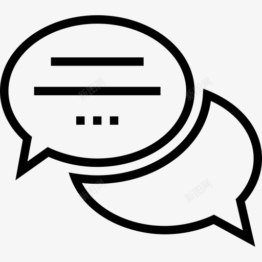 聊天用户界面24线性图标svg_新图网 https://ixintu.com 用户界面24 线性 聊天