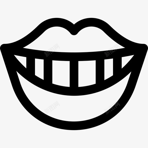 口腔牙科护理11线性图标svg_新图网 https://ixintu.com 口腔 牙科护理11 线性