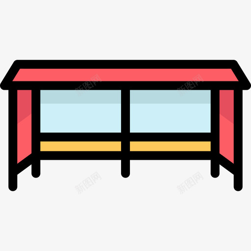 公共汽车市区2线性颜色图标svg_新图网 https://ixintu.com 公共汽车 市区2 线性颜色