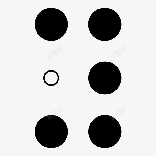 盲文y字母表盲文图标svg_新图网 https://ixintu.com 凹凸 圆点 字母表 盲文 盲文y 触摸