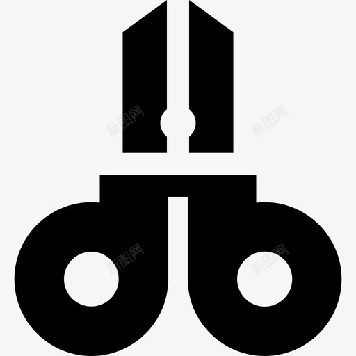 剪刀文具15填充图标svg_新图网 https://ixintu.com 剪刀 填充 文具15