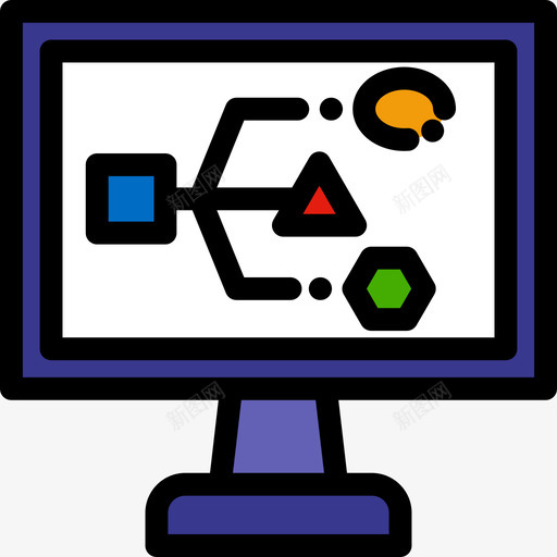图表业务50线颜色图标svg_新图网 https://ixintu.com 业务50 图表 线颜色