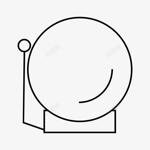 铃通知学校图标svg_新图网 https://ixintu.com 学校 教育 通知 铃